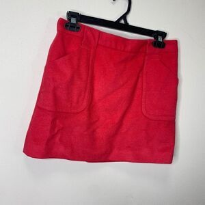 J Crew Pink Wool Blend Mini Skirt Size 2 Pink (J1)